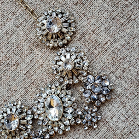 J.Crew Floral Lattice Cluster Statement Necklace - Picture 6 of 9